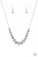 Crystal Carriages Silver Necklace-Jewelry-Paparazzi Accessories-Ericka C Wise, $5 Jewelry Paparazzi accessories jewelry ericka champion wise elite consultant life of the party fashion fix lead and nickel free florida palm bay melbourne