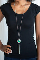 Sparkling Spectacle Green Necklace-Jewelry-Paparazzi Accessories-Ericka C Wise, $5 Jewelry Paparazzi accessories jewelry ericka champion wise elite consultant life of the party fashion fix lead and nickel free florida palm bay melbourne