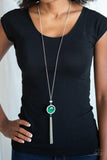 Sparkling Spectacle Green Necklace-Jewelry-Paparazzi Accessories-Ericka C Wise, $5 Jewelry Paparazzi accessories jewelry ericka champion wise elite consultant life of the party fashion fix lead and nickel free florida palm bay melbourne