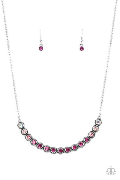 Throwing Shades Pink Necklace-Jewelry-Paparazzi Accessories-Ericka C Wise, $5 Jewelry Paparazzi accessories jewelry ericka champion wise elite consultant life of the party fashion fix lead and nickel free florida palm bay melbourne