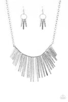 Welcome to the Pack Silver Necklace-Jewelry-Paparazzi Accessories-Ericka C Wise, $5 Jewelry Paparazzi accessories jewelry ericka champion wise elite consultant life of the party fashion fix lead and nickel free florida palm bay melbourne