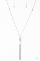Century Shine Green Necklace-Jewelry-Paparazzi Accessories-Ericka C Wise, $5 Jewelry Paparazzi accessories jewelry ericka champion wise elite consultant life of the party fashion fix lead and nickel free florida palm bay melbourne