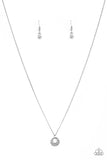 One Small Step for Glam White Necklace-Jewelry-Paparazzi Accessories-Ericka C Wise, $5 Jewelry Paparazzi accessories jewelry ericka champion wise elite consultant life of the party fashion fix lead and nickel free florida palm bay melbourne