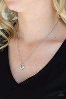 One Small Step for Glam White Necklace-Jewelry-Paparazzi Accessories-Ericka C Wise, $5 Jewelry Paparazzi accessories jewelry ericka champion wise elite consultant life of the party fashion fix lead and nickel free florida palm bay melbourne