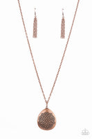 Rustic Renaissance Copper Necklace-Jewelry-Paparazzi Accessories-Ericka C Wise, $5 Jewelry Paparazzi accessories jewelry ericka champion wise elite consultant life of the party fashion fix lead and nickel free florida palm bay melbourne
