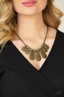 Gallery Goddess Brass Necklace-Jewelry-Paparazzi Accessories-Ericka C Wise, $5 Jewelry Paparazzi accessories jewelry ericka champion wise elite consultant life of the party fashion fix lead and nickel free florida palm bay melbourne