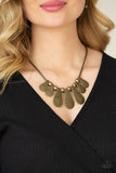 Gallery Goddess Brass Necklace-Jewelry-Paparazzi Accessories-Ericka C Wise, $5 Jewelry Paparazzi accessories jewelry ericka champion wise elite consultant life of the party fashion fix lead and nickel free florida palm bay melbourne