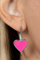 Kiss Up Pink Earrings-Jewelry-Paparazzi Accessories-Ericka C Wise, $5 Jewelry Paparazzi accessories jewelry ericka champion wise elite consultant life of the party fashion fix lead and nickel free florida palm bay melbourne