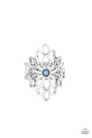 Perennial Daydream Blue Ring-Jewelry-Paparazzi Accessories-Ericka C Wise, $5 Jewelry Paparazzi accessories jewelry ericka champion wise elite consultant life of the party fashion fix lead and nickel free florida palm bay melbourne