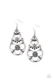 Garden Melody Black Earrings-Jewelry-Paparazzi Accessories-Ericka C Wise, $5 Jewelry Paparazzi accessories jewelry ericka champion wise elite consultant life of the party fashion fix lead and nickel free florida palm bay melbourne