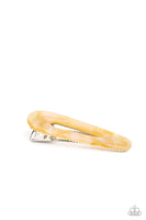 Walking on Hair Yellow Hair Clip-Jewelry-Paparazzi Accessories-Ericka C Wise, $5 Jewelry Paparazzi accessories jewelry ericka champion wise elite consultant life of the party fashion fix lead and nickel free florida palm bay melbourne
