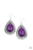 Western Fantasy Purple Earrings-Jewelry-Paparazzi Accessories-Ericka C Wise, $5 Jewelry Paparazzi accessories jewelry ericka champion wise elite consultant life of the party fashion fix lead and nickel free florida palm bay melbourne