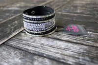 Vintage Black and Silver Snap Bracelet-Jewelry-Paparazzi Accessories-Ericka C Wise, $5 Jewelry Paparazzi accessories jewelry ericka champion wise elite consultant life of the party fashion fix lead and nickel free florida palm bay melbourne