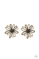 Artisan Arbor Brass Earrings-Jewelry-Paparazzi Accessories-Ericka C Wise, $5 Jewelry Paparazzi accessories jewelry ericka champion wise elite consultant life of the party fashion fix lead and nickel free florida palm bay melbourne