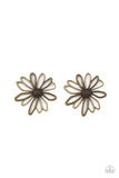 Artisan Arbor Brass Earrings-Jewelry-Paparazzi Accessories-Ericka C Wise, $5 Jewelry Paparazzi accessories jewelry ericka champion wise elite consultant life of the party fashion fix lead and nickel free florida palm bay melbourne