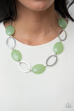 Beachside Boardwalk Green Necklace-Jewelry-Paparazzi Accessories-Ericka C Wise, $5 Jewelry Paparazzi accessories jewelry ericka champion wise elite consultant life of the party fashion fix lead and nickel free florida palm bay melbourne