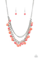 Wait and Sea Orange Necklace-Jewelry-Paparazzi Accessories-Ericka C Wise, $5 Jewelry Paparazzi accessories jewelry ericka champion wise elite consultant life of the party fashion fix lead and nickel free florida palm bay melbourne