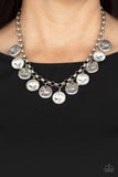 Spot On Sparkle White Necklace-Jewelry-Paparazzi Accessories-Ericka C Wise, $5 Jewelry Paparazzi accessories jewelry ericka champion wise elite consultant life of the party fashion fix lead and nickel free florida palm bay melbourne