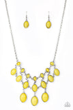 Mermaid Marmalade Yellow Necklace-Jewelry-Paparazzi Accessories-Ericka C Wise, $5 Jewelry Paparazzi accessories jewelry ericka champion wise elite consultant life of the party fashion fix lead and nickel free florida palm bay melbourne