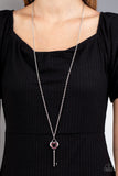 Unlock Your Heart Red Necklace-Jewelry-Paparazzi Accessories-Ericka C Wise, $5 Jewelry Paparazzi accessories jewelry ericka champion wise elite consultant life of the party fashion fix lead and nickel free florida palm bay melbourne
