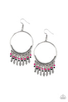 Floral Serenity Pink Earring-Jewelry-Paparazzi Accessories-Ericka C Wise, $5 Jewelry Paparazzi accessories jewelry ericka champion wise elite consultant life of the party fashion fix lead and nickel free florida palm bay melbourne