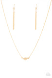 In-Flight Fashion Gold Necklace-Jewelry-Paparazzi Accessories-Ericka C Wise, $5 Jewelry Paparazzi accessories jewelry ericka champion wise elite consultant life of the party fashion fix lead and nickel free florida palm bay melbourne