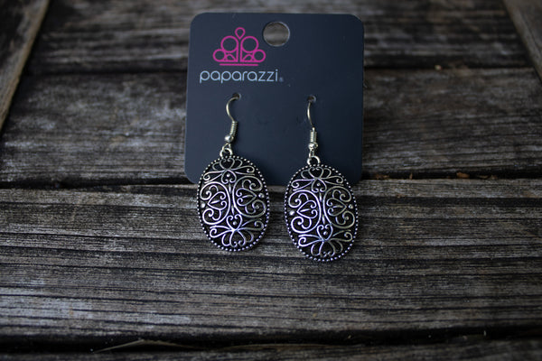 Vintage Silver Filigree Earrings-Jewelry-Paparazzi Accessories-Ericka C Wise, $5 Jewelry Paparazzi accessories jewelry ericka champion wise elite consultant life of the party fashion fix lead and nickel free florida palm bay melbourne