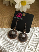Mojave Mesquite Copper Earrings-Jewelry-Paparazzi Accessories-Ericka C Wise, $5 Jewelry Paparazzi accessories jewelry ericka champion wise elite consultant life of the party fashion fix lead and nickel free florida palm bay melbourne