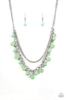 Wait and SEA Green Necklace-Jewelry-Paparazzi Accessories-Ericka C Wise, $5 Jewelry Paparazzi accessories jewelry ericka champion wise elite consultant life of the party fashion fix lead and nickel free florida palm bay melbourne