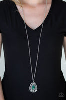 Modern Majesty Green Necklace-Jewelry-Paparazzi Accessories-Ericka C Wise, $5 Jewelry Paparazzi accessories jewelry ericka champion wise elite consultant life of the party fashion fix lead and nickel free florida palm bay melbourne