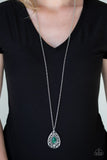 Modern Majesty Green Necklace-Jewelry-Paparazzi Accessories-Ericka C Wise, $5 Jewelry Paparazzi accessories jewelry ericka champion wise elite consultant life of the party fashion fix lead and nickel free florida palm bay melbourne