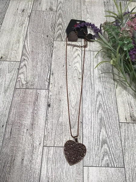 Vintage Copper Heart Necklace-Jewelry-Paparazzi Accessories-Ericka C Wise, $5 Jewelry Paparazzi accessories jewelry ericka champion wise elite consultant life of the party fashion fix lead and nickel free florida palm bay melbourne