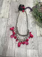 Vintage Pink Necklace-Jewelry-Paparazzi Accessories-Ericka C Wise, $5 Jewelry Paparazzi accessories jewelry ericka champion wise elite consultant life of the party fashion fix lead and nickel free florida palm bay melbourne