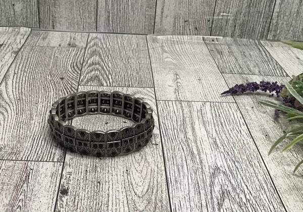Vintage Purple Stretch Bracelet-Jewelry-Paparazzi Accessories-Ericka C Wise, $5 Jewelry Paparazzi accessories jewelry ericka champion wise elite consultant life of the party fashion fix lead and nickel free florida palm bay melbourne