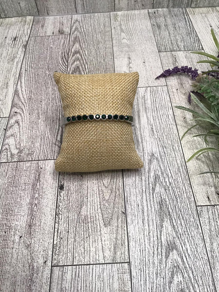 Stellar Beam Green Bracelet-Jewelry-Paparazzi Accessories-Ericka C Wise, $5 Jewelry Paparazzi accessories jewelry ericka champion wise elite consultant life of the party fashion fix lead and nickel free florida palm bay melbourne