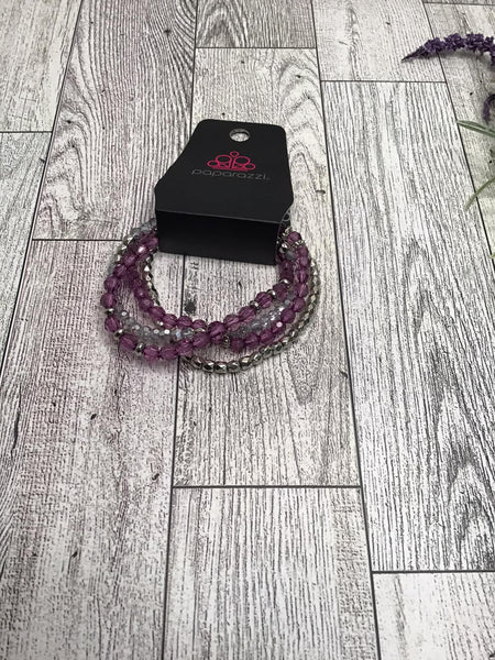Vintage Purple Bracelet Set-Jewelry-Paparazzi Accessories-Ericka C Wise, $5 Jewelry Paparazzi accessories jewelry ericka champion wise elite consultant life of the party fashion fix lead and nickel free florida palm bay melbourne