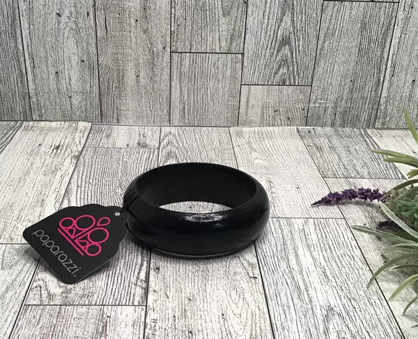 Whimsically Woodsy Black Bracelet-Jewelry-Paparazzi Accessories-Ericka C Wise, $5 Jewelry Paparazzi accessories jewelry ericka champion wise elite consultant life of the party fashion fix lead and nickel free florida palm bay melbourne
