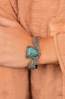 Desert Roost Blue Bracelet-Jewelry-Paparazzi Accessories-Ericka C Wise, $5 Jewelry Paparazzi accessories jewelry ericka champion wise elite consultant life of the party fashion fix lead and nickel free florida palm bay melbourne
