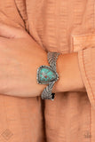 Desert Roost Blue Bracelet-Jewelry-Paparazzi Accessories-Ericka C Wise, $5 Jewelry Paparazzi accessories jewelry ericka champion wise elite consultant life of the party fashion fix lead and nickel free florida palm bay melbourne