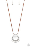 Rise and Shrine Brown Necklace-Jewelry-Paparazzi Accessories-Ericka C Wise, $5 Jewelry Paparazzi accessories jewelry ericka champion wise elite consultant life of the party fashion fix lead and nickel free florida palm bay melbourne