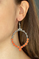 Thai Treasures Orange Earrings-Jewelry-Paparazzi Accessories-Ericka C Wise, $5 Jewelry Paparazzi accessories jewelry ericka champion wise elite consultant life of the party fashion fix lead and nickel free florida palm bay melbourne