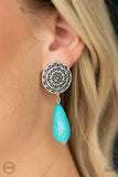 Prairie Bliss Blue Earrings-Jewelry-Paparazzi Accessories-Ericka C Wise, $5 Jewelry Paparazzi accessories jewelry ericka champion wise elite consultant life of the party fashion fix lead and nickel free florida palm bay melbourne