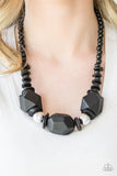 Costa Maya Black Necklace-Jewelry-Paparazzi Accessories-Ericka C Wise, $5 Jewelry Paparazzi accessories jewelry ericka champion wise elite consultant life of the party fashion fix lead and nickel free florida palm bay melbourne