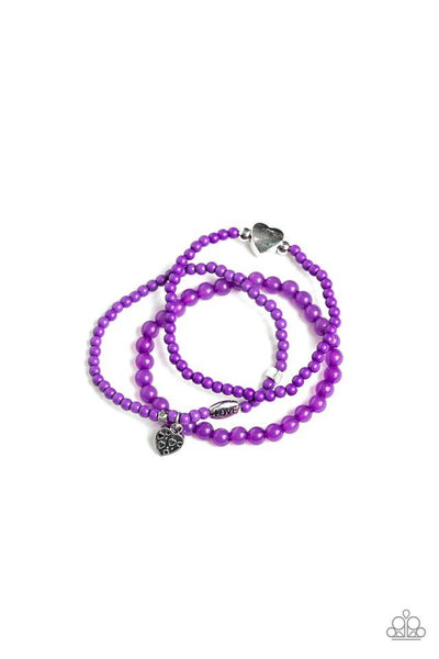 Really Romantic Purple Bracelet-Jewelry-Ericka C Wise, $5 Jewelry-Ericka C Wise, $5 Jewelry Paparazzi accessories jewelry ericka champion wise elite consultant life of the party fashion fix lead and nickel free florida palm bay melbourne