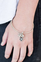 Treasure Charms White Bracelet-Jewelry-Paparazzi Accessories-Ericka C Wise, $5 Jewelry Paparazzi accessories jewelry ericka champion wise elite consultant life of the party fashion fix lead and nickel free florida palm bay melbourne