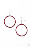 Stoppin Traffic Red Earring-Jewelry-Paparazzi Accessories-Ericka C Wise, $5 Jewelry Paparazzi accessories jewelry ericka champion wise elite consultant life of the party fashion fix lead and nickel free florida palm bay melbourne