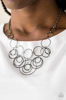Break the Cycle Black Necklace-Jewelry-Paparazzi Accessories-Ericka C Wise, $5 Jewelry Paparazzi accessories jewelry ericka champion wise elite consultant life of the party fashion fix lead and nickel free florida palm bay melbourne