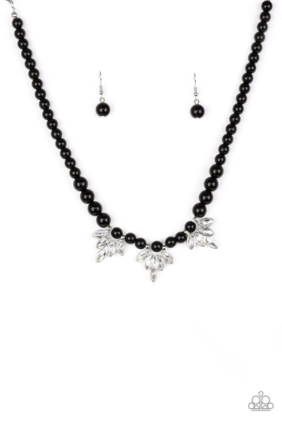 Society Socialite Black Necklace-Jewelry-Paparazzi Accessories-Ericka C Wise, $5 Jewelry Paparazzi accessories jewelry ericka champion wise elite consultant life of the party fashion fix lead and nickel free florida palm bay melbourne