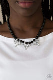 Society Socialite Black Necklace-Jewelry-Paparazzi Accessories-Ericka C Wise, $5 Jewelry Paparazzi accessories jewelry ericka champion wise elite consultant life of the party fashion fix lead and nickel free florida palm bay melbourne