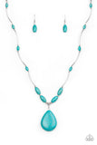 Explore the Elements Blue Necklace-Jewelry-Paparazzi Accessories-Ericka C Wise, $5 Jewelry Paparazzi accessories jewelry ericka champion wise elite consultant life of the party fashion fix lead and nickel free florida palm bay melbourne